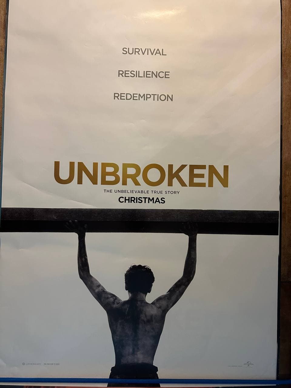 Unbroken (2014) — original rolled US one-sheet movie poster
