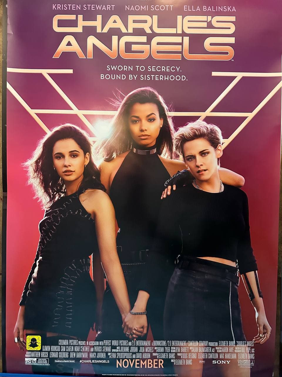 Charlie's Angels (2019) — original rolled US one-sheet movie poster