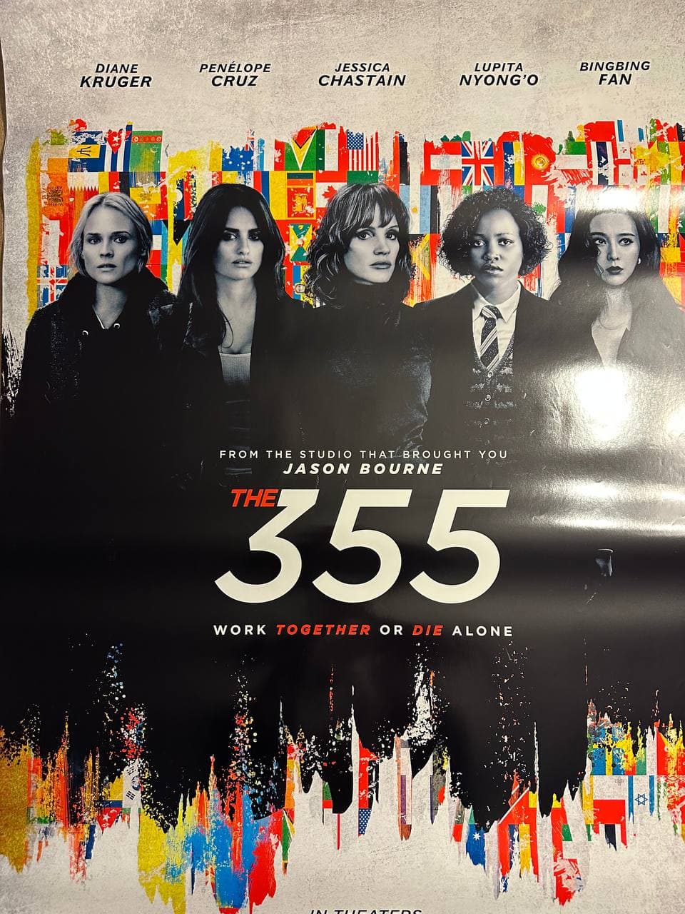 The 355 (2022) — original rolled US one-sheet movie poster