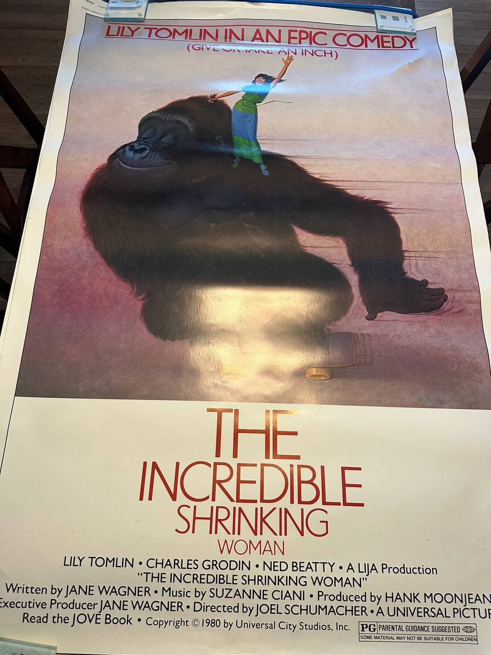 The Incredible Shrinking Woman (1981) — original rolled US one-sheet movie poster
