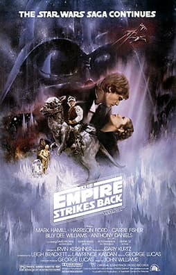 The Empire Strikes Back (1980) — original rolled US one-sheet movie poster