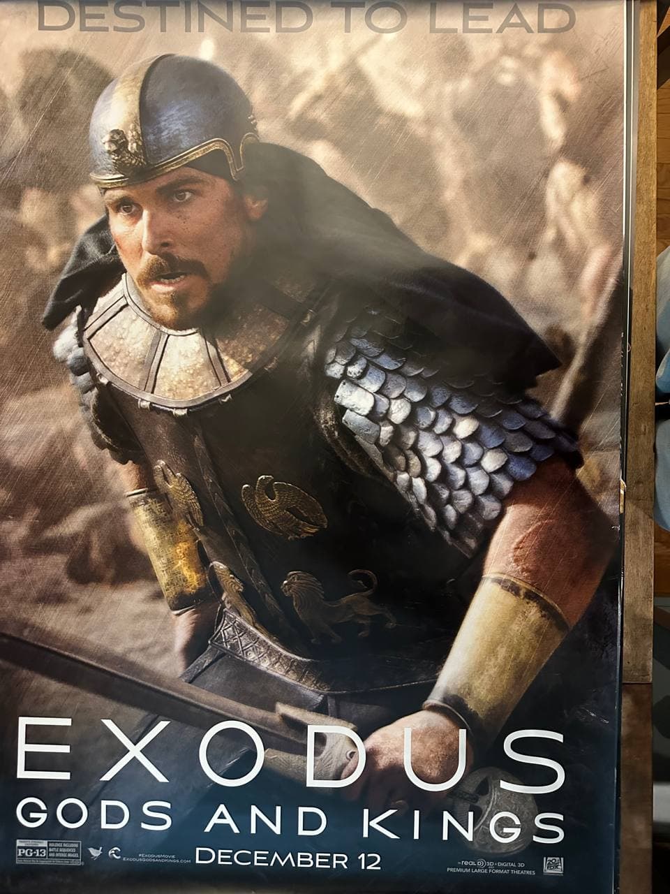 Exodus: Gods and Kings (2014) — original rolled US one-sheet movie poster