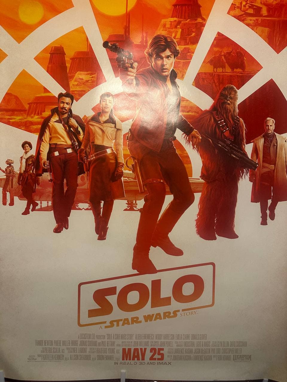 Solo: A Star Wars Story (2018) — original rolled US one-sheet movie poster