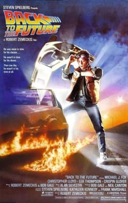 Back to the Future (1985) — original rolled US one-sheet movie poster