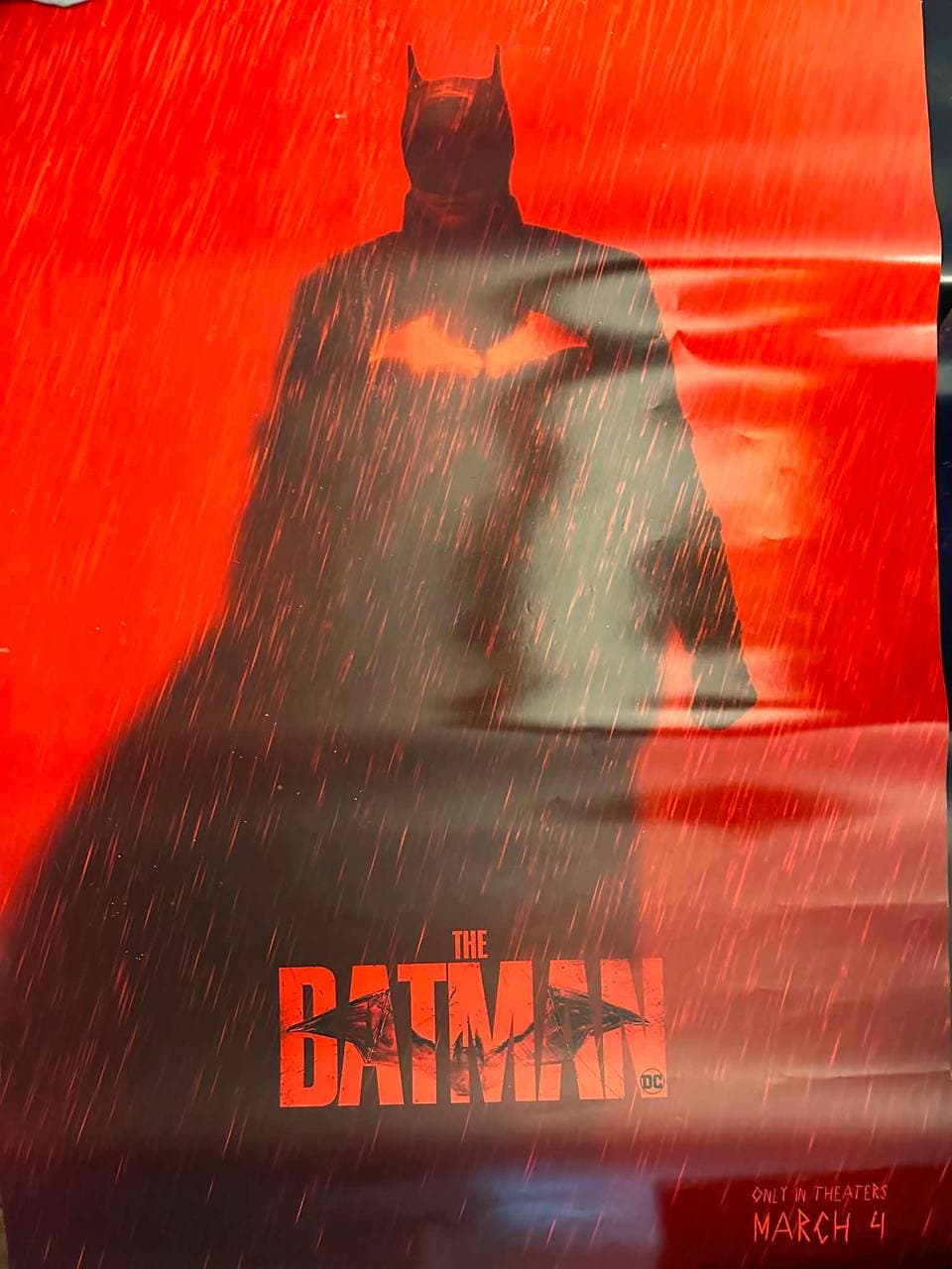 The Batman (2022) — original rolled US one-sheet movie poster
