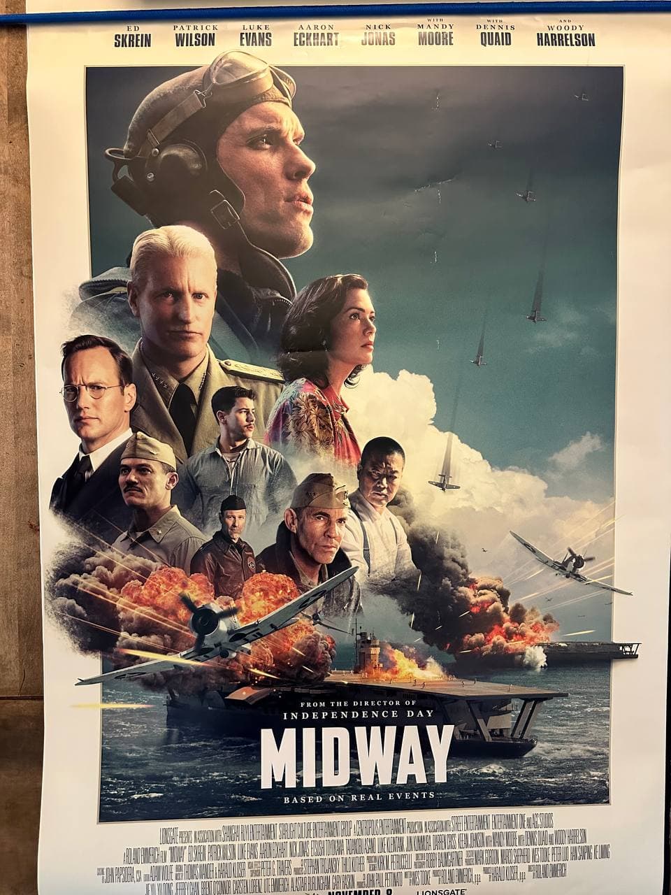 Midway (2019) — original rolled US one-sheet movie poster
