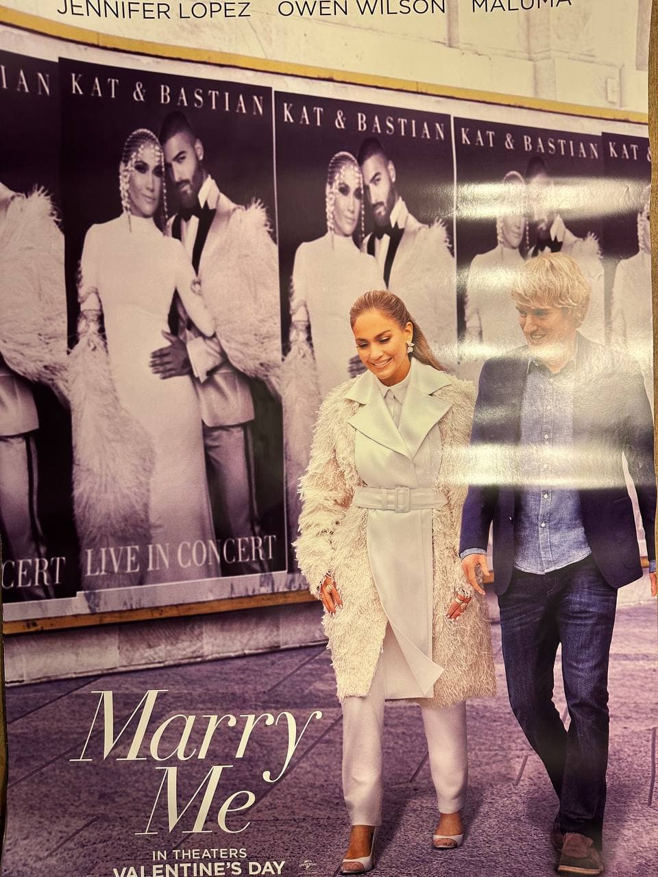 Marry Me (2022) — original rolled US one-sheet movie poster
