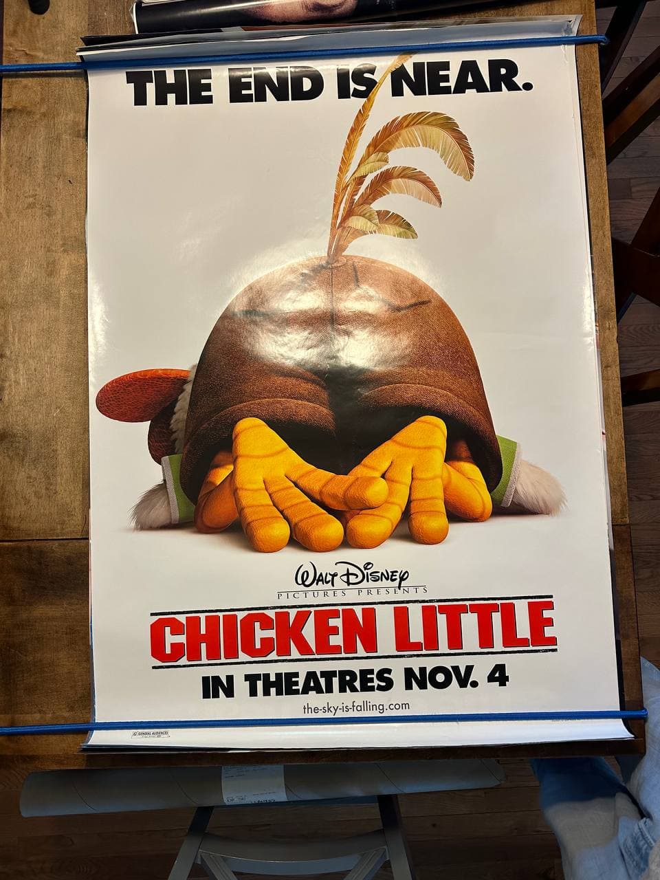 Chicken Little (2005) — original rolled US one-sheet movie poster