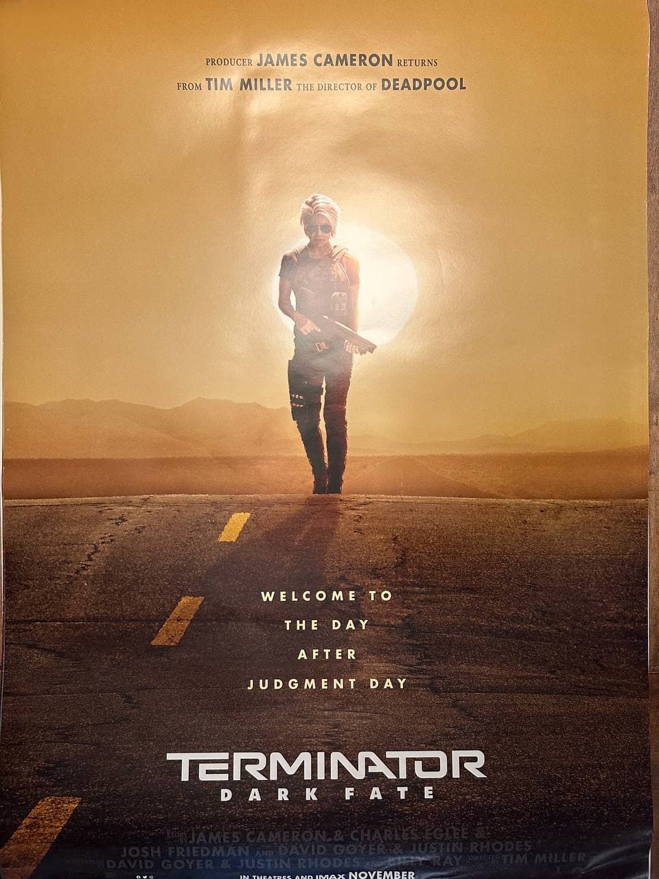 Terminator: Dark Fate (2019) — original rolled US one-sheet movie poster