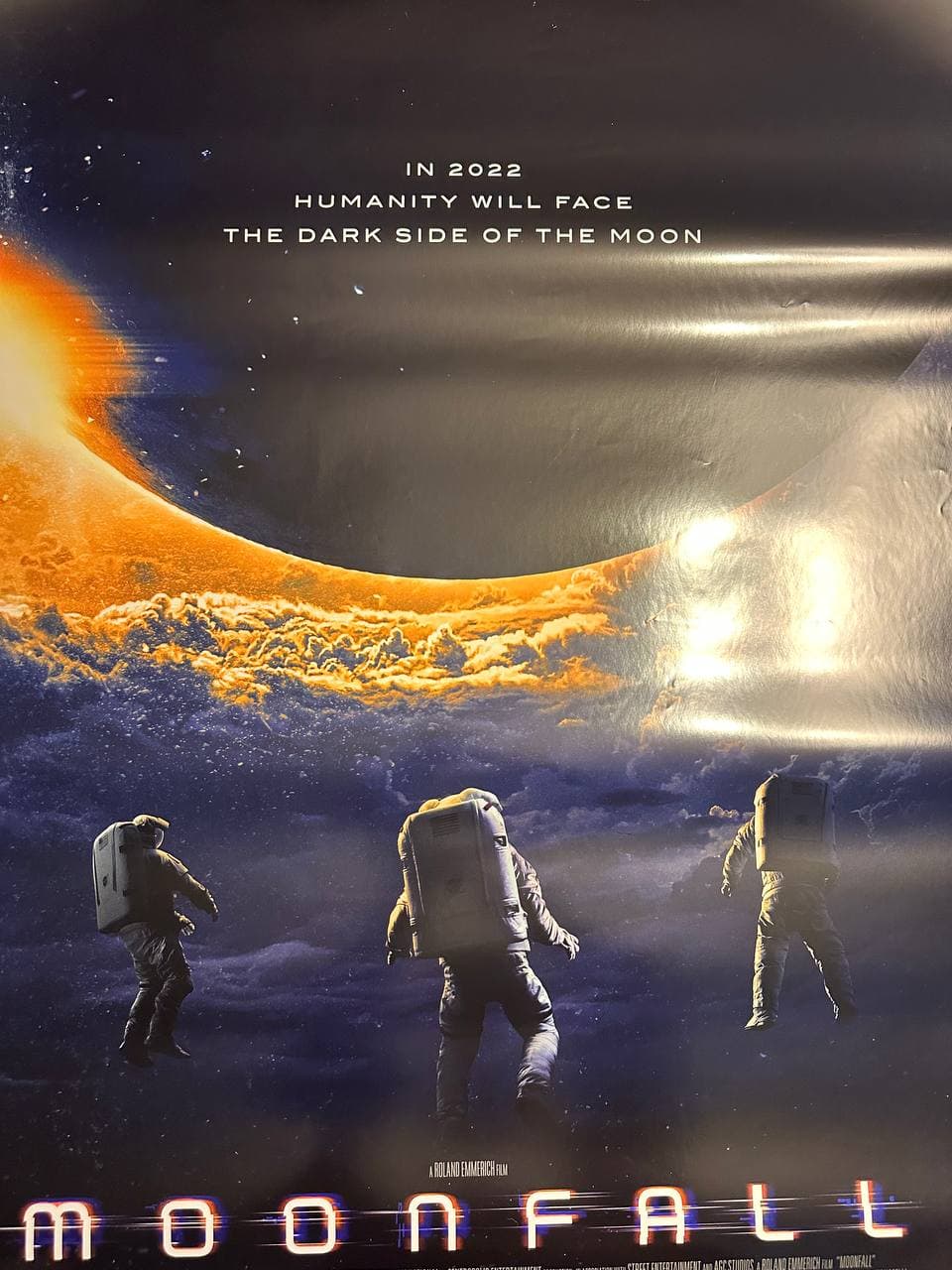 Moonfall (2022) — original rolled US one-sheet movie poster